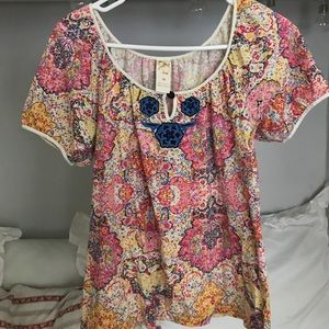 Peasant style blouse